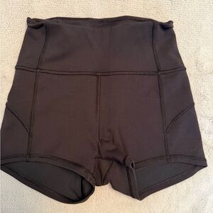 Women's Black High-Waisted Shorts